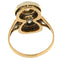 Bague 53 Anello in oro giallo e argento con diamanti 58 Facettes G3492