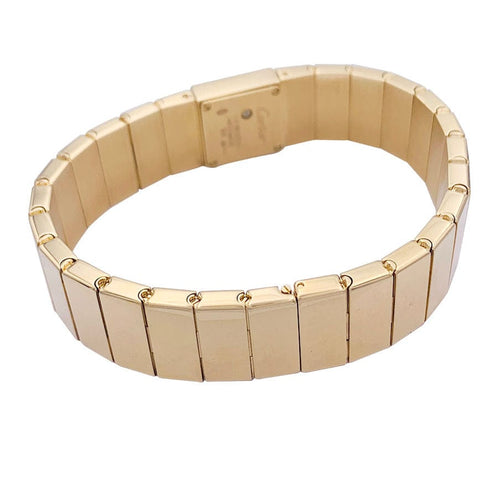 Montre Montre Cartier, "Tank Lingot", or jaune, diamants. 58 Facettes 32821