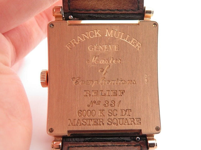 Montre montre FRANCK MULLER master square 6000k or rose 18k automatique 58 Facettes 250886