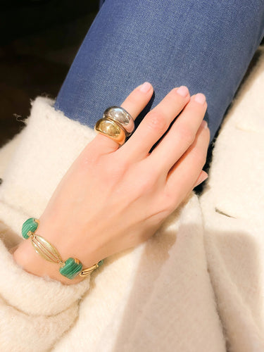 Bague Chaumet - bague jonc en or gris modèle Anneau 58 Facettes 1