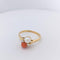 Bague 54 Bague Toi et Moi diamants Perle Corail 58 Facettes 25163