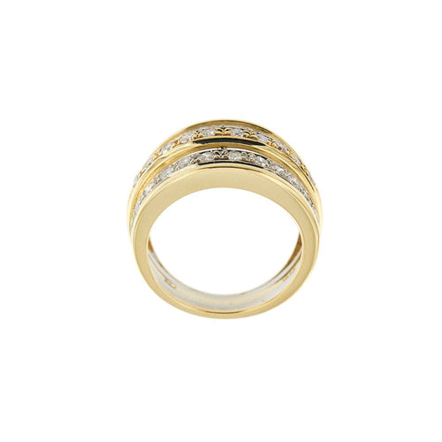 Bague 53 Bague diamants deux ors 58 Facettes 32987