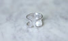 Bague 55 Bague Or blanc Pierre Cardin Space Age 58 Facettes