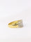 Bague Bague bandeau vintage or jaune diamants 58 Facettes J28