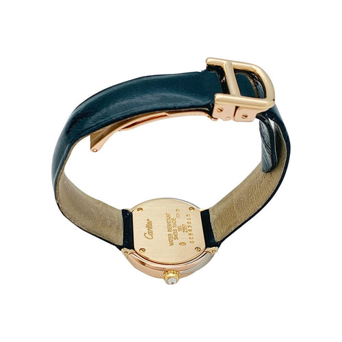Montre Montre Cartier "Trinity", 3 ors, diamants, cuir. 58 Facettes 31238