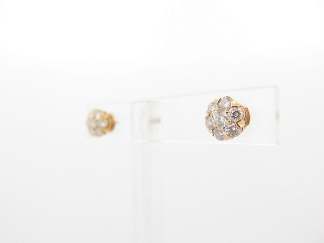 Boucles d'oreilles boucles d'oreilles VAN CLEEF & ARPELS fleurette gm or & diamants s 58 Facettes 253476