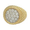 Bague 46 Bague dôme or jaune, platine, diamants. 58 Facettes 31983