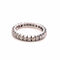 Bague Alliance américaine en or blanc, diamants 58 Facettes