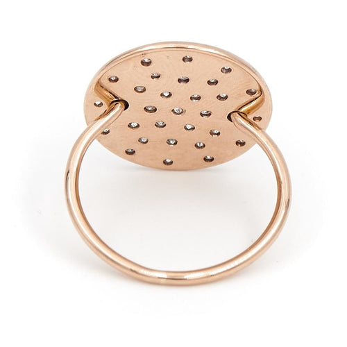 Bague 50 Ginette NY Bague Large Galaxy Or rose Diamant 58 Facettes 2246423CN