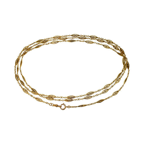 Collier Sautoir en or jaune. 58 Facettes 31039
