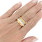 Bague 57 Bague Boucheron, "Quatre White Edition Large", trois ors, céramique blanche, diamants. 58 Facettes 31693