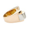 Bague 49 Bague Tank or rose, platine, saphirs, diamants. 58 Facettes 32016