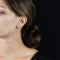 Boucles d'oreilles Puces d'oreilles or jaune émeraude d'occasion 58 Facettes 19-319
