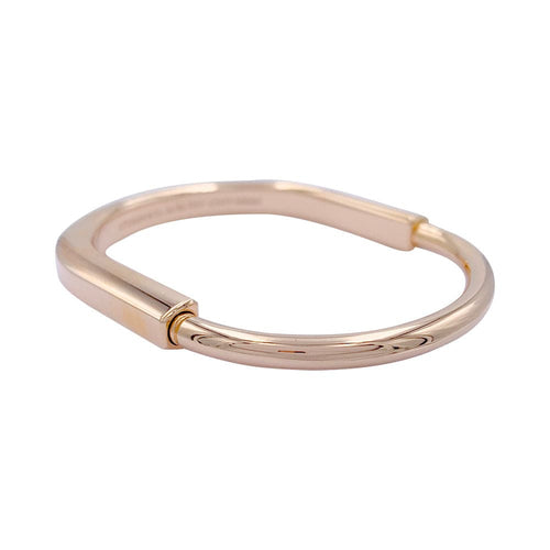 Bracelet Bracelet Tiffany & Co., "Tiffany Lock", or rose. 58 Facettes 32255