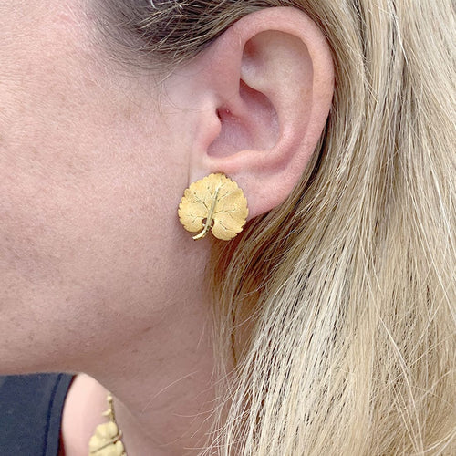 Boucles d'oreilles Boucles d'oreilles Buccellati, "Feuilles", or jaune. 58 Facettes 33396
