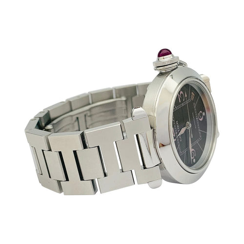 Montre Montre Cartier, modèle "Pasha", en acier. 58 Facettes 31855