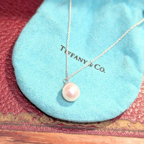 Collier Tiffany & Co - Collier  argent et perle 58 Facettes 27488