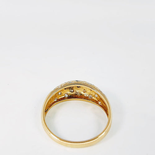 Bague Bague en or jaune et diamants 58 Facettes 5580