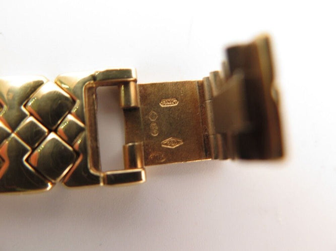Montre vintage montre baume & mercier carre mv035065 or jaune 18k diamants quartz 58 Facettes 254179