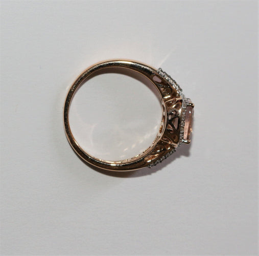 Bague Bague or rose et morganite 58 Facettes 470