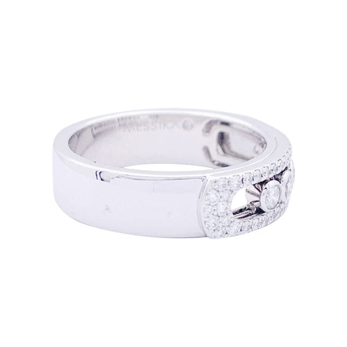 Bague 54 Bague Messika, "Move", or blanc et diamants. 58 Facettes 33359