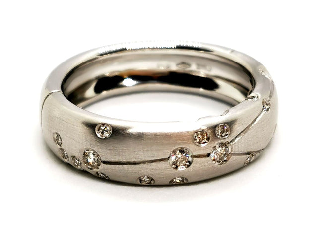 Bague 58 Repossi Bague Astrale Or blanc Diamant 58 Facettes 1530159CN
