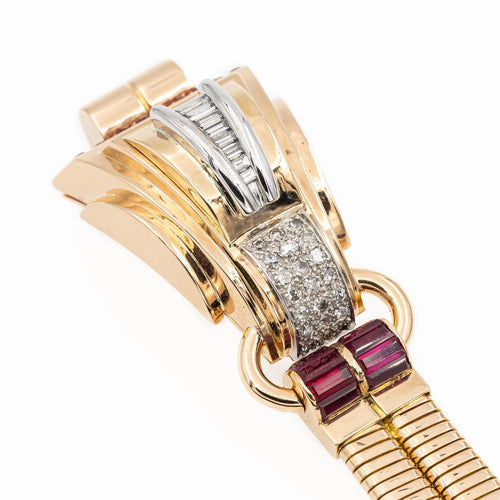 Bracelet Bracelet Tank Or rose Diamant 58 Facettes 1649334CN