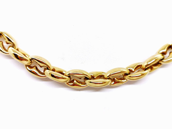 Collier Collier Grain de café Or jaune Saphir 58 Facettes 990281CD