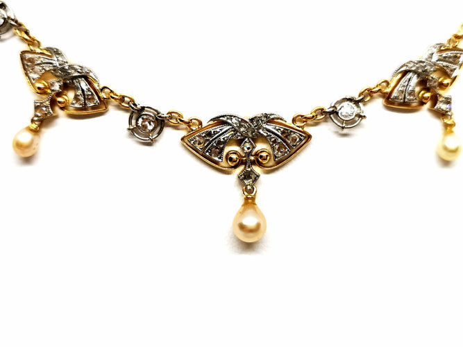 Collier Collier Art déco Or jaune Diamant 58 Facettes 1139165CD
