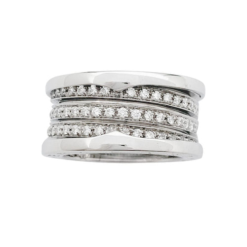 Bague 54 Bague Bulgari, "B.Zero1", or blanc et diamants. 58 Facettes 31073