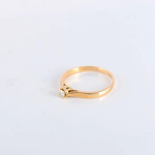 Bague 53 Bague Solitaire 4 griffes Diamant 58 Facettes