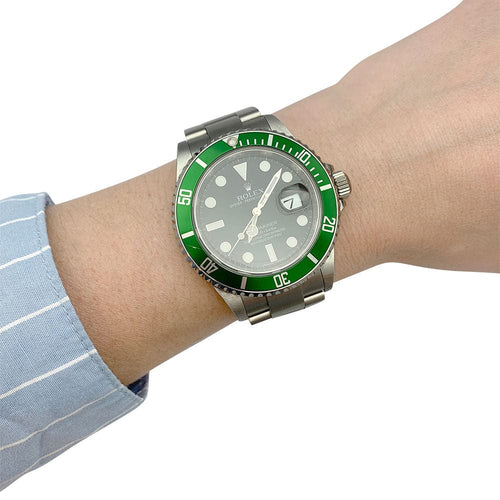 Montre Montre Rolex "Submariner" en acier. 58 Facettes 31442