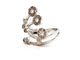 Bague 53 Bague Or blanc Diamant 58 Facettes 06330CD