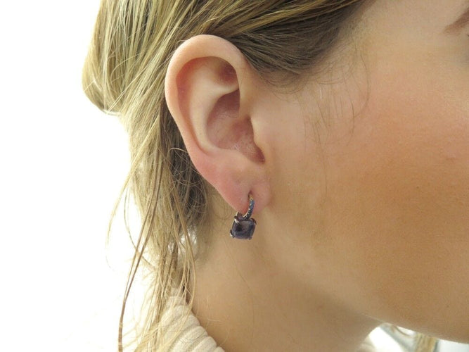 Boucles d'oreilles boucles d'oreilles POMELLATO baby iolite diamant or jaune 18k 58 Facettes 254341