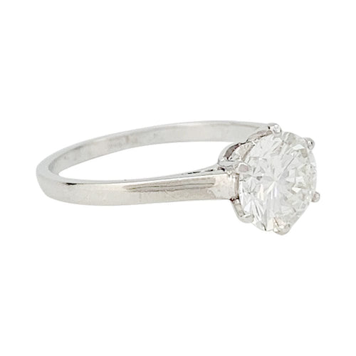 Bague 51.5 Solitaire platine et diamant, 1,2 carat. 58 Facettes 31449