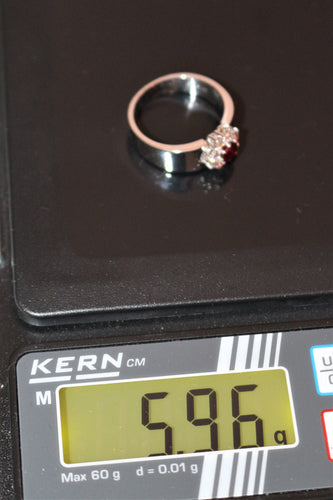 Bague 51 BUCHERER - Bague Marguerite Rubis 58 Facettes 488