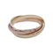 Bracelet Bracelet Cartier, "Trinity", 3 tons d'or. 58 Facettes 32580