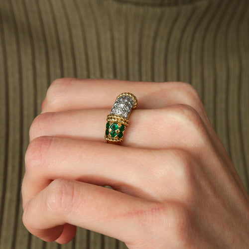 Bague BAGUE OR, DIAMANTS & EMERAUDES 58 Facettes BO/2200102