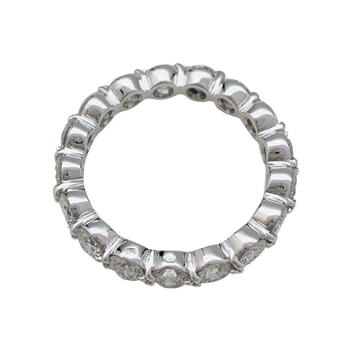 Bague 52 Alliance tour complet or blanc, diamants. 58 Facettes 31323
