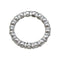 Bague 52 Alliance tour complet or blanc, diamants. 58 Facettes 31323