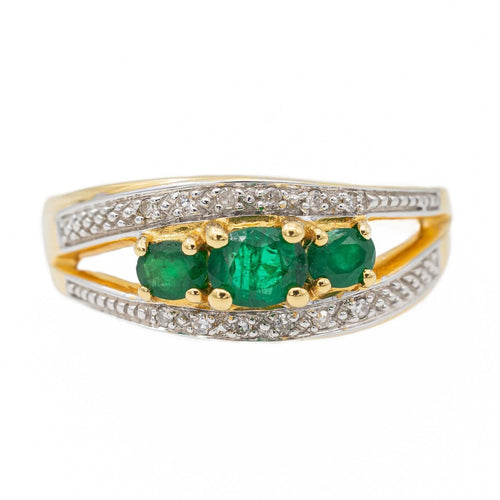 Bague 60 Bague Or jaune Emeraude 58 Facettes 2682323CD