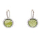 Boucles d'oreilles Boucles d'oreilles Pomellato "Colpo di Fulmine", or blanc, péridots, diamants. 58 Facettes 32766