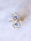 Bague de fiançailles Belle Epoque saphirs et diamants sur or et platine 58 Facettes