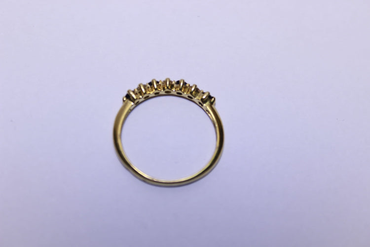 Bague 55 Bague  Diamants et Saphirs 58 Facettes