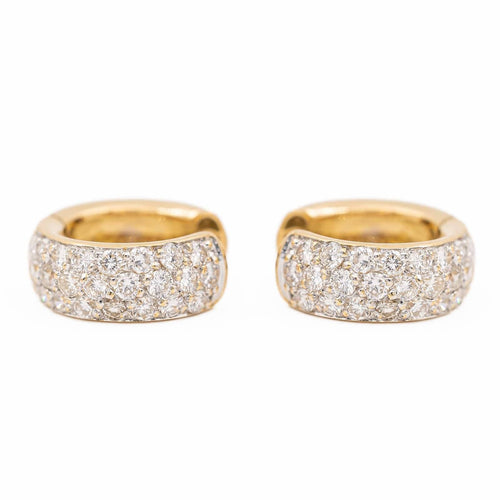Boucles d'oreilles Boucles d'oreilles Créoles Or jaune Diamant 58 Facettes 2486677CN
