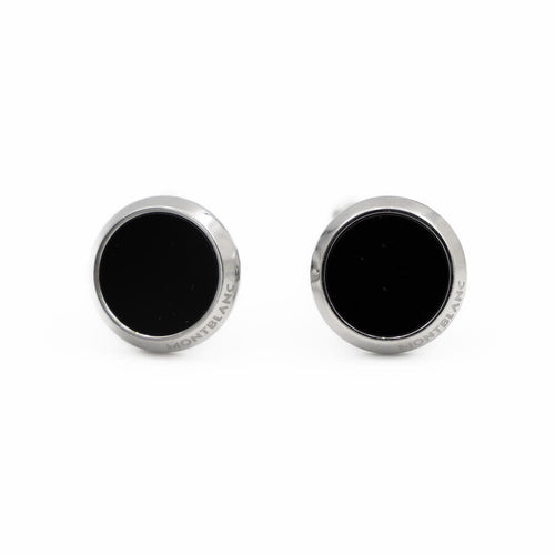 Boutons de manchette Montblanc Boutons de manchette Meisterstück Acier Onyx 58 Facettes 2201965CN