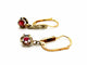 Boucles d'oreilles Boucles d'oreilles Dormeuses Or jaune Rubis 58 Facettes 1265915CD