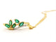 Collier Collier Chaîne + pendentif Or jaune Emeraude 58 Facettes 06591CD
