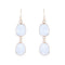 Boucles d'oreilles Boucles d'oreilles pendantes pierres de lunes 58 Facettes 21-554B