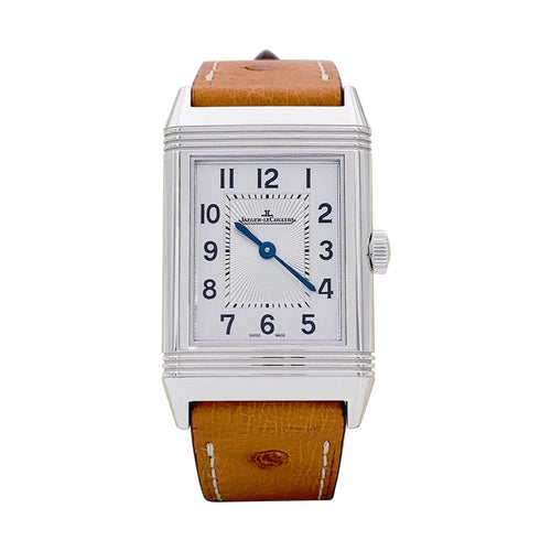 Montre Montre Jaeger Lecoultre, "Reverso Classic", cacier, cuir. 58 Facettes 33053